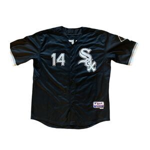 Authentic Majestic Vintage Chicago White Sox Paul Konerko Cool Base Jersey 52 XL